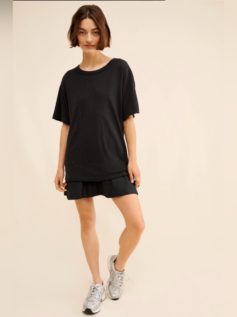 Anthropologie Daily Finds Chill Out Twofer Shirt Dress | Black | *See Notes - S